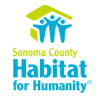 Logo for "HABITAT FOR HUMANITY OF SONOMA COUNTY"