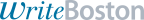 Logo for "WriteBoston Inc"