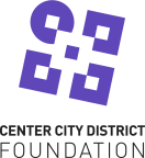 Logo for "CENTER CITY DISTRICT FOUNDATION"