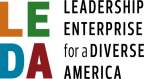 Logo for "LEADERSHIP ENTERPRISE FOR A DIVERSE AMERICA"
