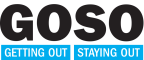 Logo for "GETTING OUT AND STAYING OUT INC"