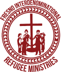 Logo for "FRESNO INTERDENOMINATIONAL REFUGEE MINISTRIES"
