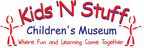 Logo for "KIDS 'N' STUFF AN INTERACTIVE EXPERIENCE FOR KIDS"
