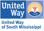 Logo for "UNITED WAY OF SOUTH MISSISSIPPI"