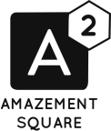 Logo for "AMAZEMENT SQUARE"
