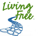 Logo for "LIVING FREE INC"