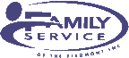 Logo for "FAMILY SERVICE OF THE PIEDMONT INC"
