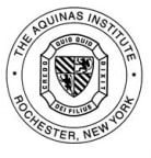 Logo for "AQUINAS INSTITUTE OF ROCHESTER"