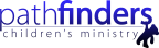 Logo for "PATHFINDERS CHILDRENS MINISTRY"