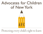 Logo for "Advocates for Children of New York"