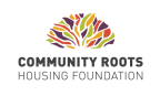 Logo for "COMMUNITY ROOTS HOUSING FOUNDATION"