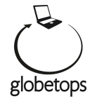 Logo for "GLOBETOPS INC"