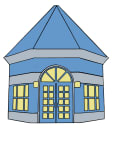 Logo for "JOSEPH & ELIZABETH SHAW PUBLIC LIBRARY"