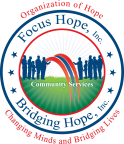 Logo for "BRIDGING HOPE INC"