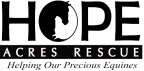 Logo for "HOPE ACRES RESCUE"