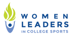 Logo for "WOMEN LEADERS IN COLLEGE SPORTS"
