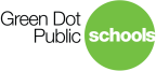 Logo for "Green Dot Public Schools California"