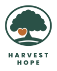 Logo for "HARVEST HOPE FOOD BANK"
