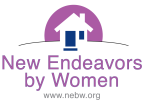 Logo for "NEW ENDEAVORS BY WOMEN"