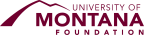 Logo for "THE UNIVERSITY OF MONTANA FOUNDATION"