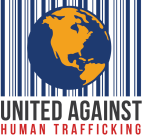Logo for "UNITED AGAINST HUMAN TRAFFICKING"