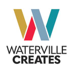 Logo for "WATERVILLE CREATES"