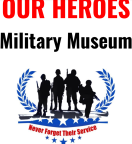 Logo for "Our Heroes Military Museum"