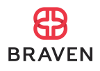 Logo for "BRAVEN INC"