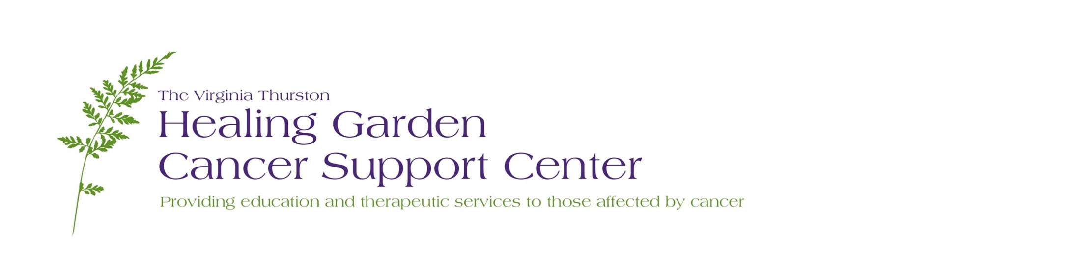 Logo for "THE VIRGINIA THURSTON HEALING GARDEN INC"
