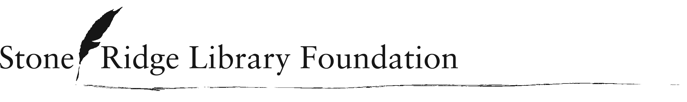 Logo for "STONE RIDGE LIBRARY FOUNDATION INC"