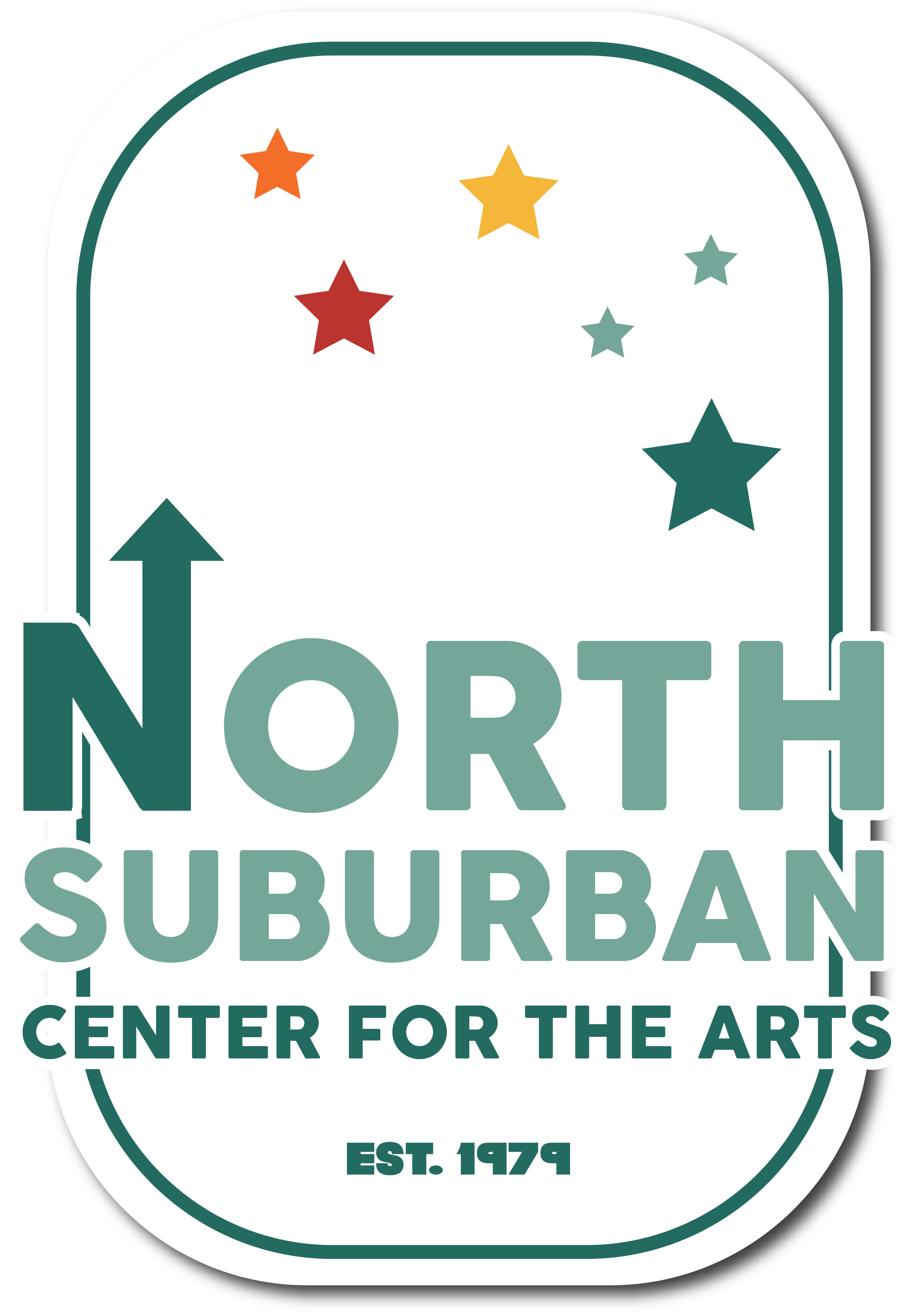 Logo for "NORTH SUBURBAN CENTER FOR THE ARTS"