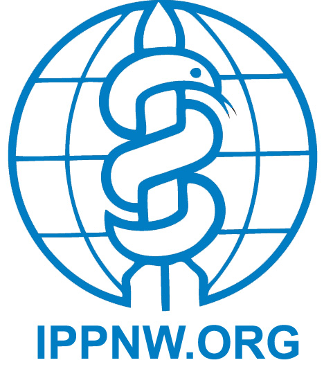 Logo for "INTERNATIONAL PHYSICIANS FOR THE PREVENTION OF NUCLEAR WAR"