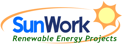 Logo for "SUNWORK RENEWABLE ENERGY PROJECTS"