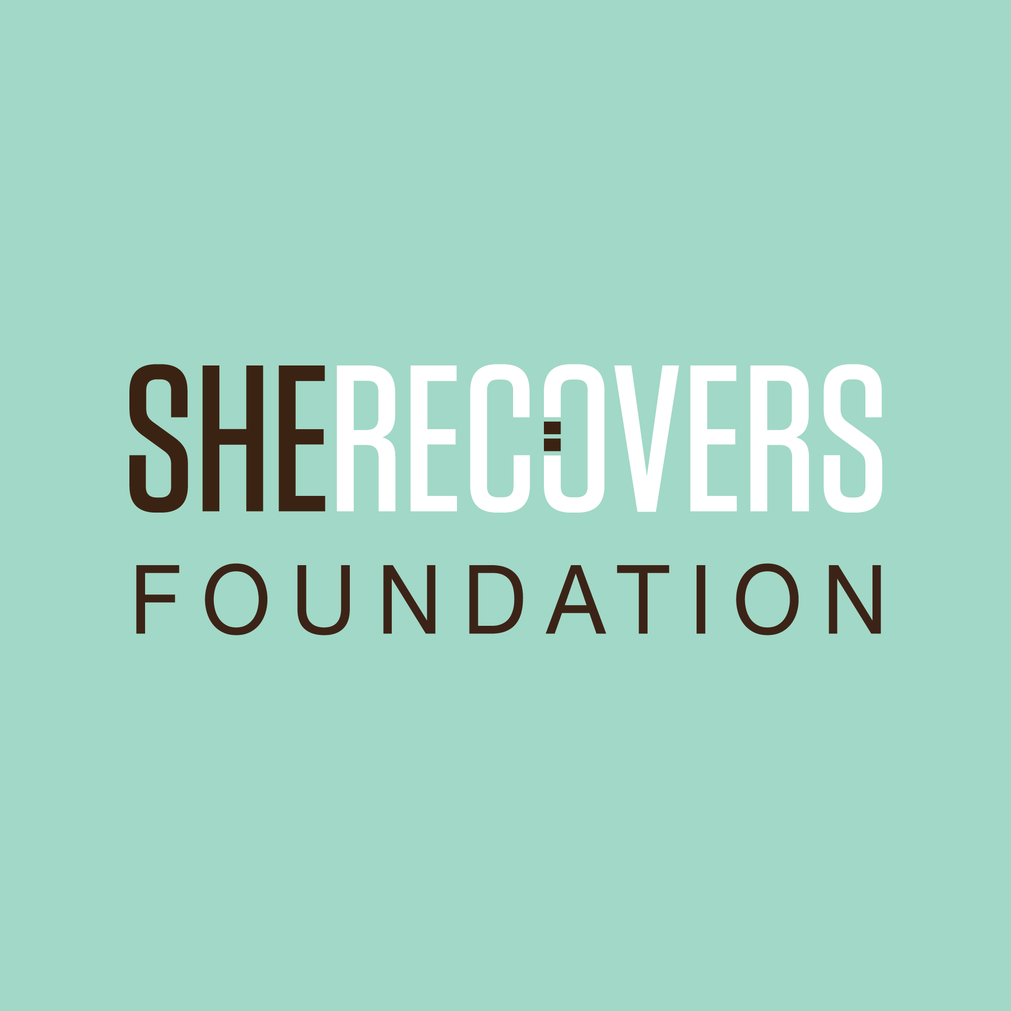 Logo for "SHE RECOVERS Foundation"