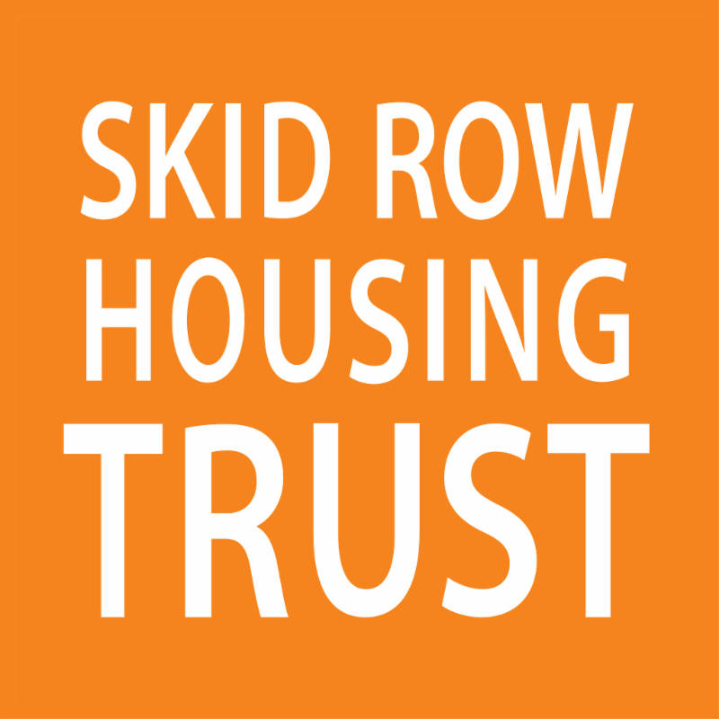Logo for "SKID ROW HOUSING TRUST"