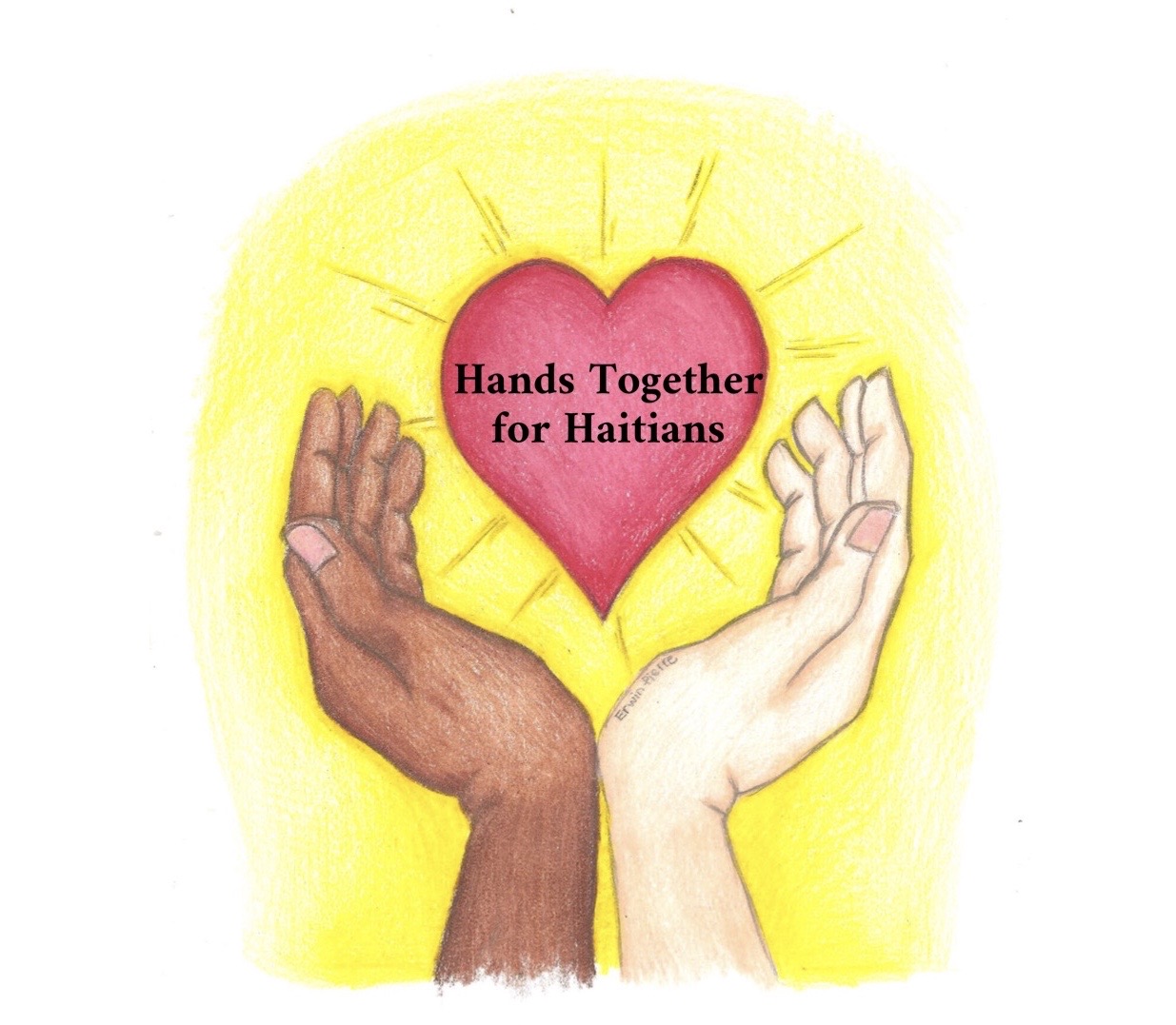 Logo for "HANDS TOGETHER FOR HAITIANS INC"