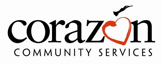 Logo for "CORAZON COMMUNITY SERVICES"