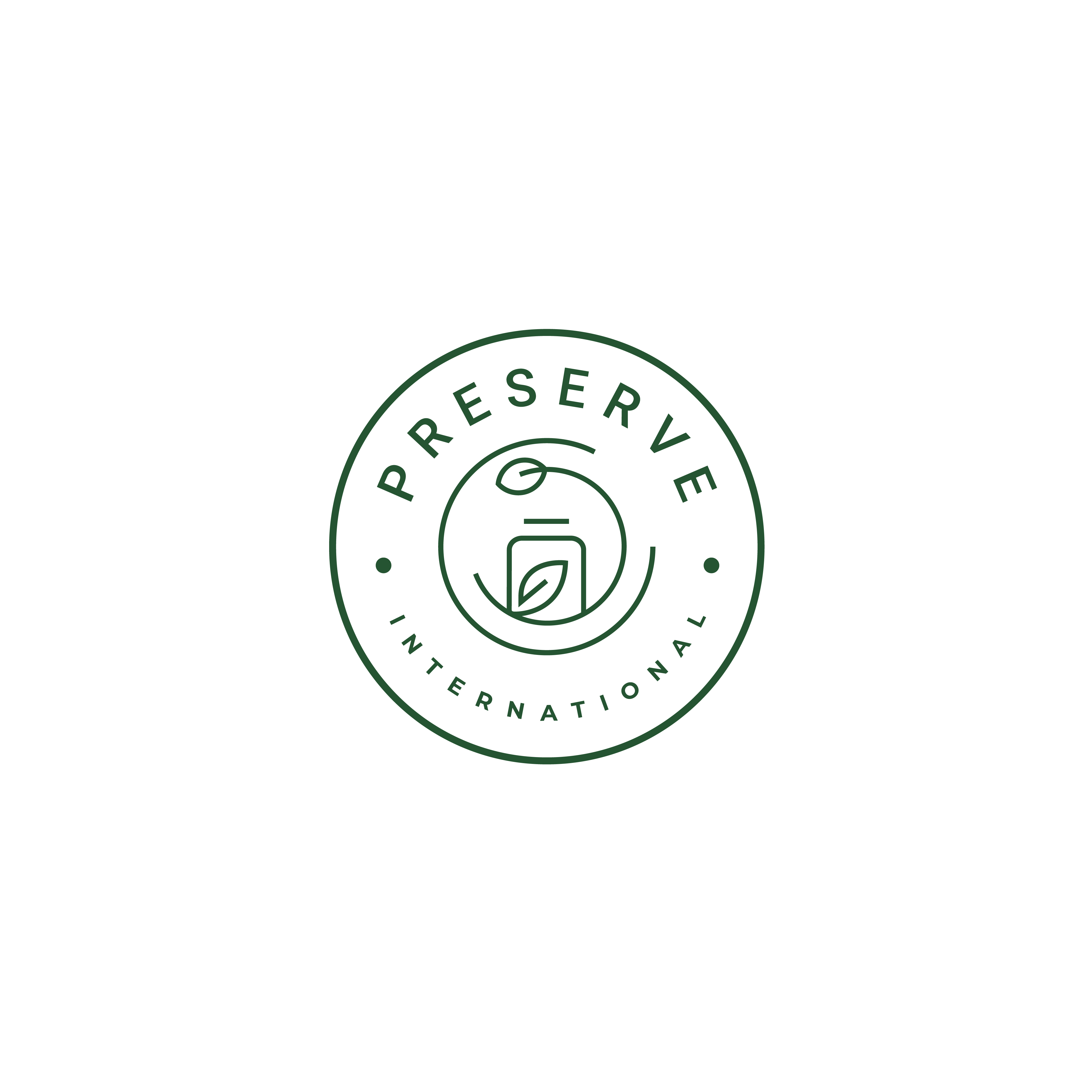 Logo for "PRESERVE INTERNATIONAL"