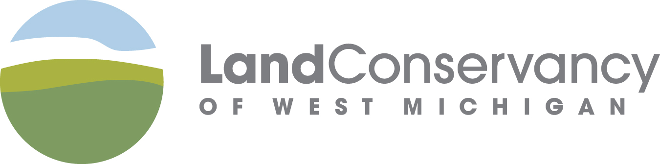 Logo for "LAND CONSERVANCY OF WEST MICHIGAN"