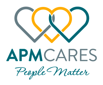 Logo for "APM Cares Inc"