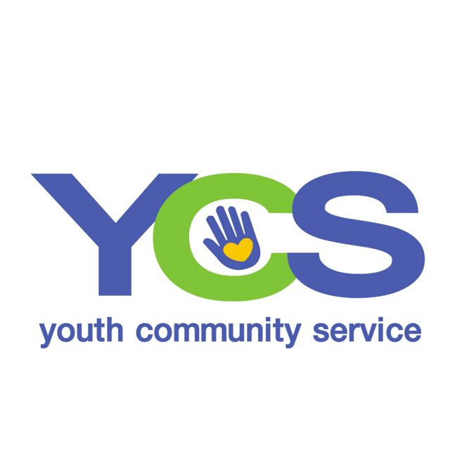 Logo for "YOUTH COMMUNITY SERVICE INC co MORA OOMMEN"