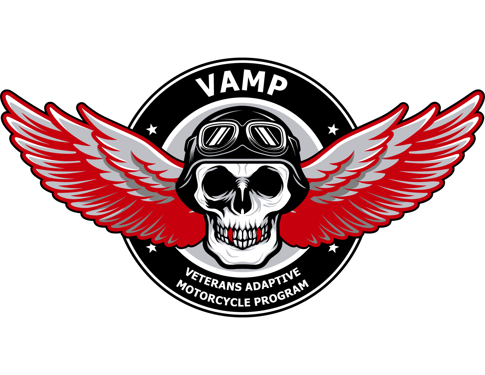 Logo for "VETERANS ADAPTIVE MOTORCYCLE PROGRAM"