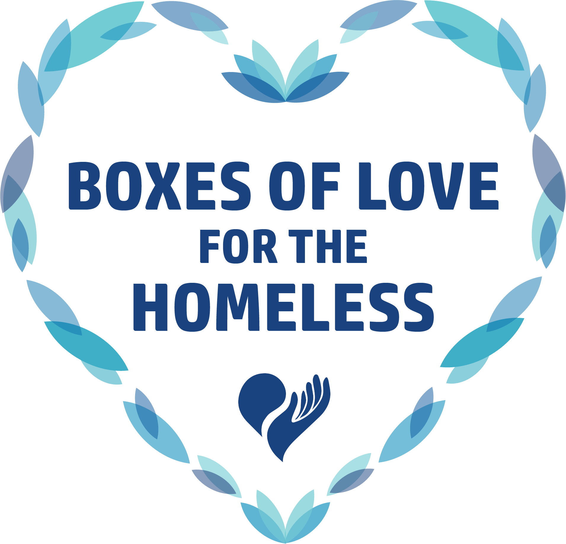 Logo for "BOXES OF LOVE FOR THE HOMELESS"