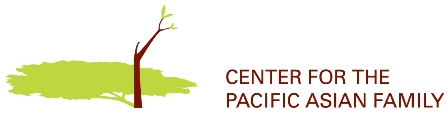 Logo for "CENTER FOR THE PACIFIC-ASIAN FAMILY INC"