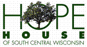 Logo for "HOPE HOUSE OF SOUTH CENTRAL WISCONSIN INC"