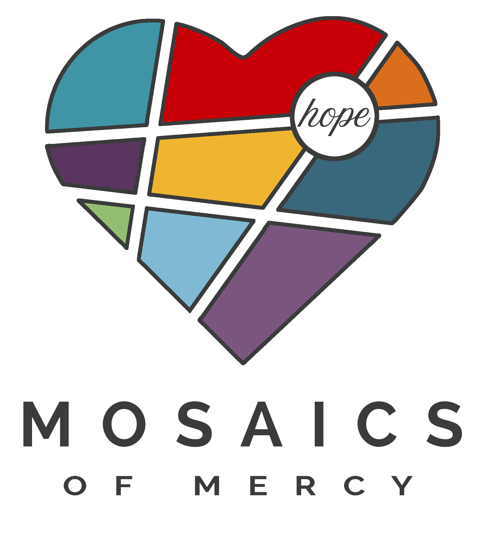 Logo for "MOSAICS OF MERCY INC"