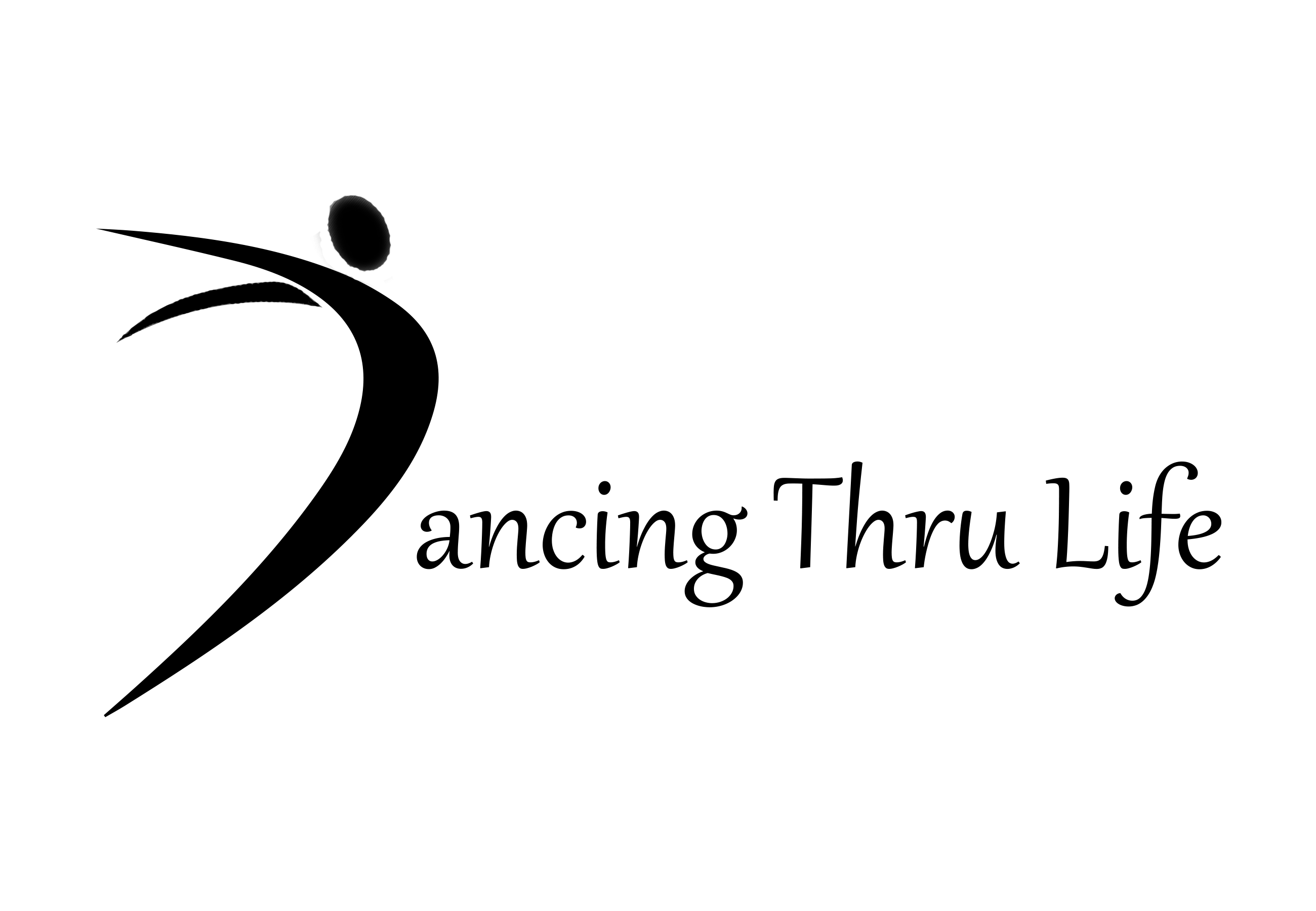 Logo for "DANCING THRU LIFE"