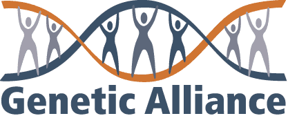 Logo for "GENETIC ALLIANCE INC"