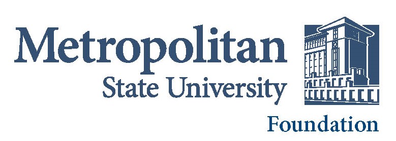 Logo for "METROPOLITAN STATE UNIVERSITY FOUNDATION"