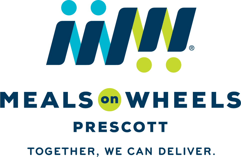 Logo for "PRESCOTT MEALS ON WHEELS"